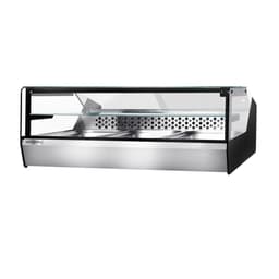 Tisch-Kühlvitrine für Fisch & Fleisch - 870mm - für 3x GN 1/1