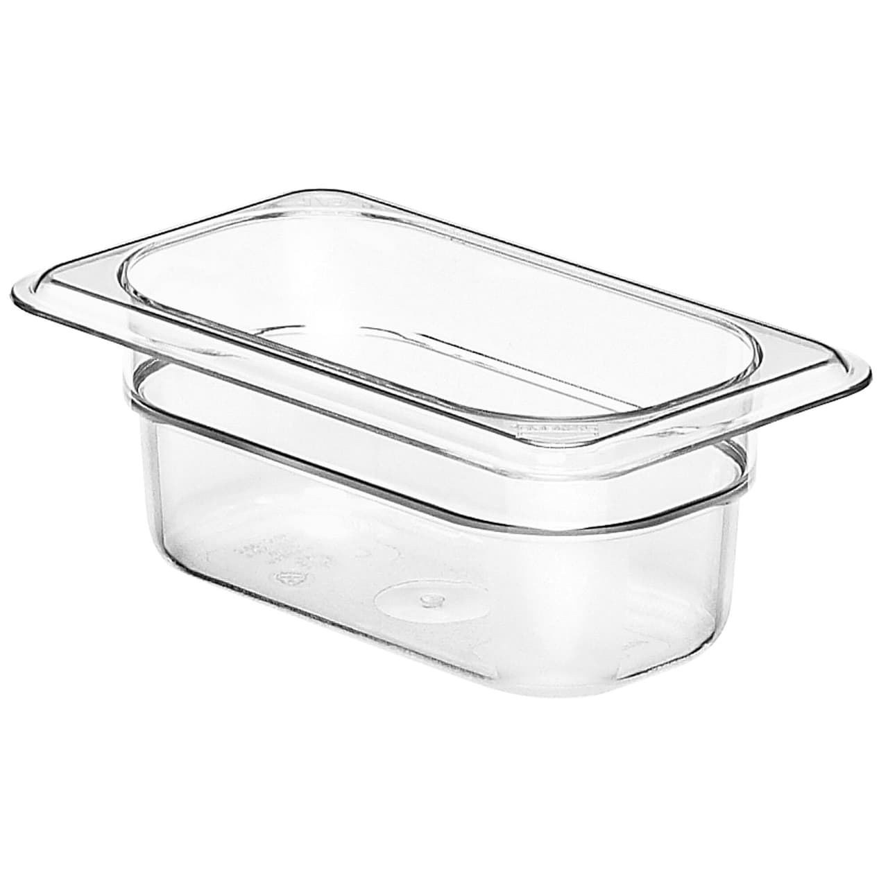 (6 Stück) CAMBRO | CAMWEAR® -  Polycarbonat GN 1/9 Behälter - Clear - Tiefe: 65mm