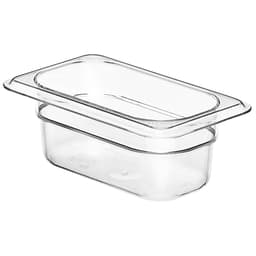 (6 Stück) CAMBRO | CAMWEAR® -  Polycarbonat GN 1/9 Behälter - Clear - Tiefe: 65mm