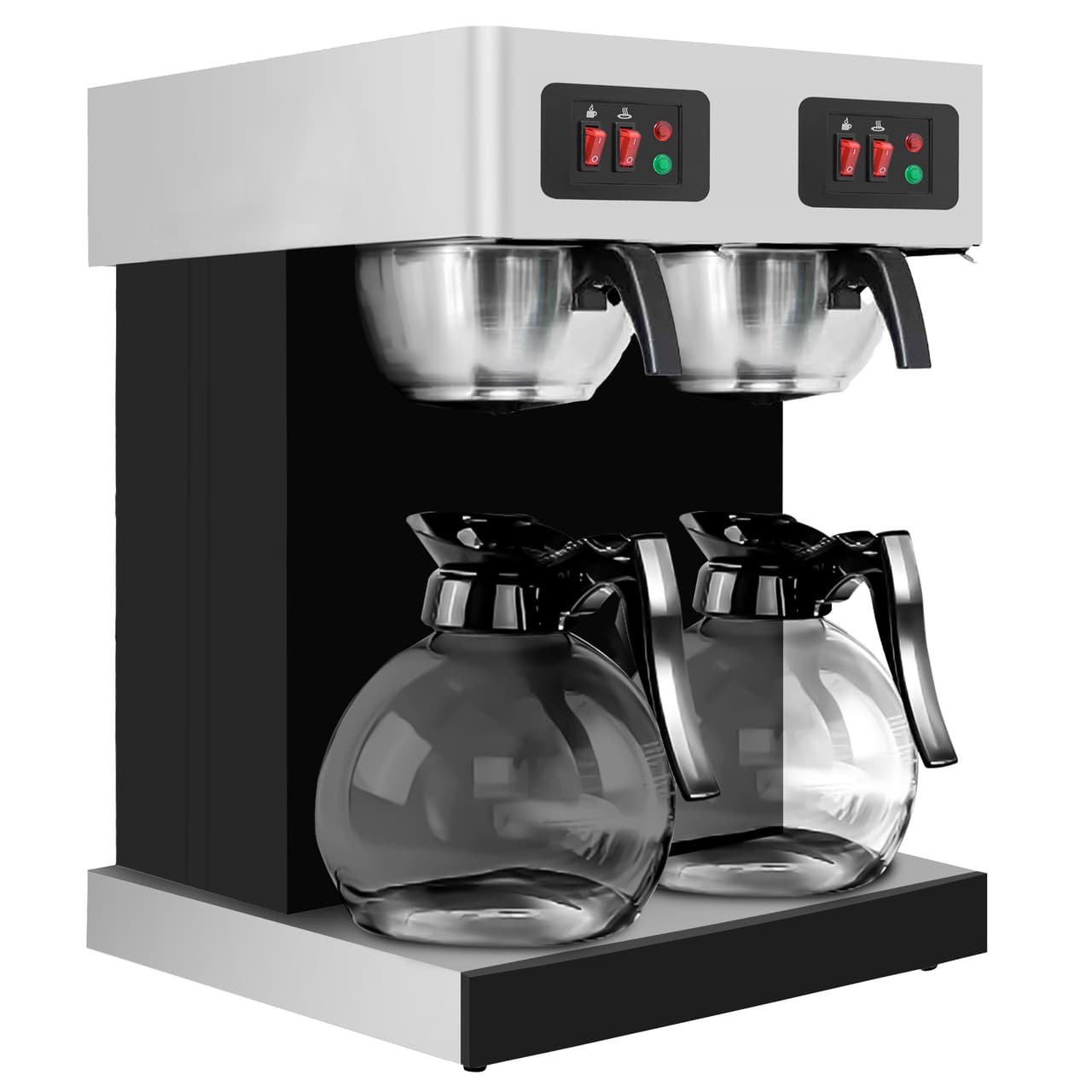 Filterkaffeemaschine - 2x 1,8 Liter - 4 kW - inkl. 2 Glaskannen