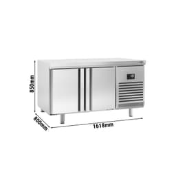 Bäckereitiefkühltisch Premium PLUS - 1618x800mm - mit 2 Türen