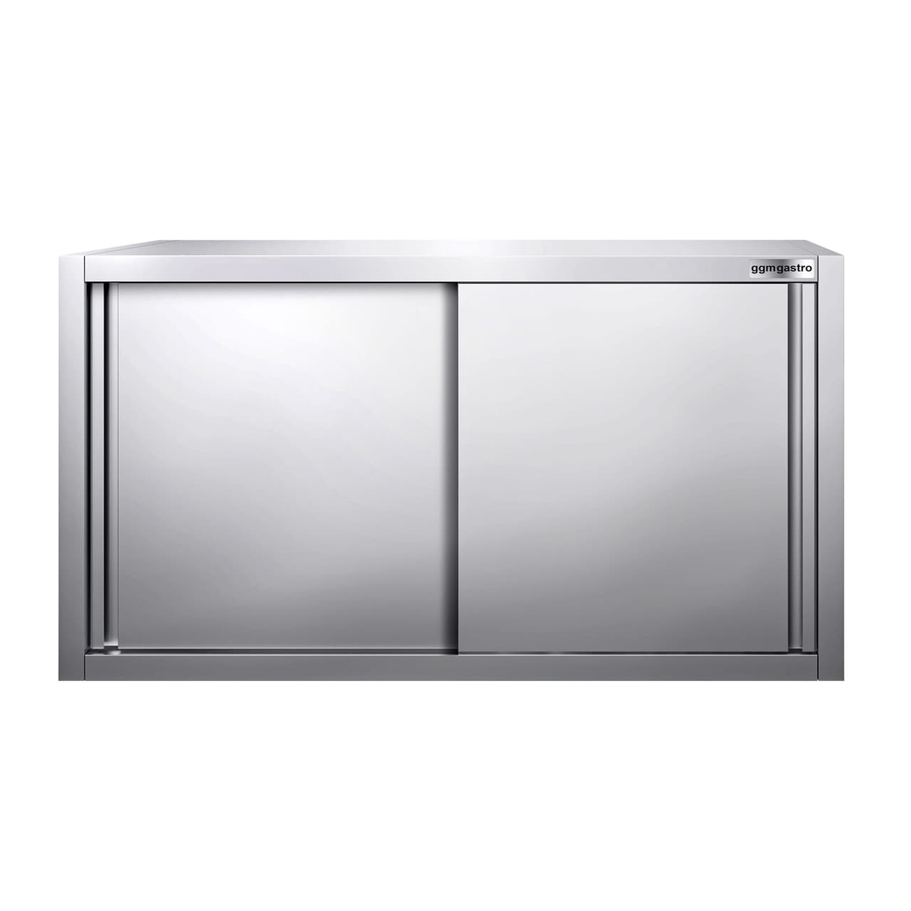 Edelstahl Wandhängeschrank PREMIUM - 1000x400mm - mit Schiebetür - 650mm hoch