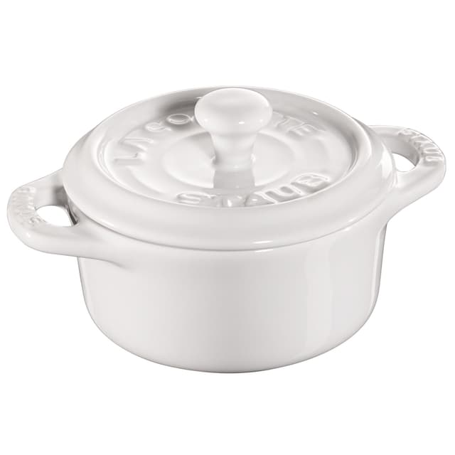 STAUB | CERAMIQUE - Mini Cocotte - Ø 100mm - rund - Keramik - Reinweiß