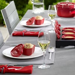 STAUB | CERAMIQUE - Mini Cocotte - Herzform - 90mm - Keramik - Kirsch-Rot