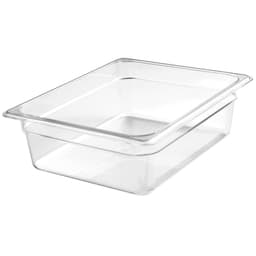 (6 Stück) CAMBRO | CAMWEAR® -  Polycarbonat GN 1/2 Behälter - Clear - Tiefe: 100mm