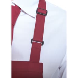 KARLOWSKY | Latzschürze mit Tasche Basic - Bordeaux