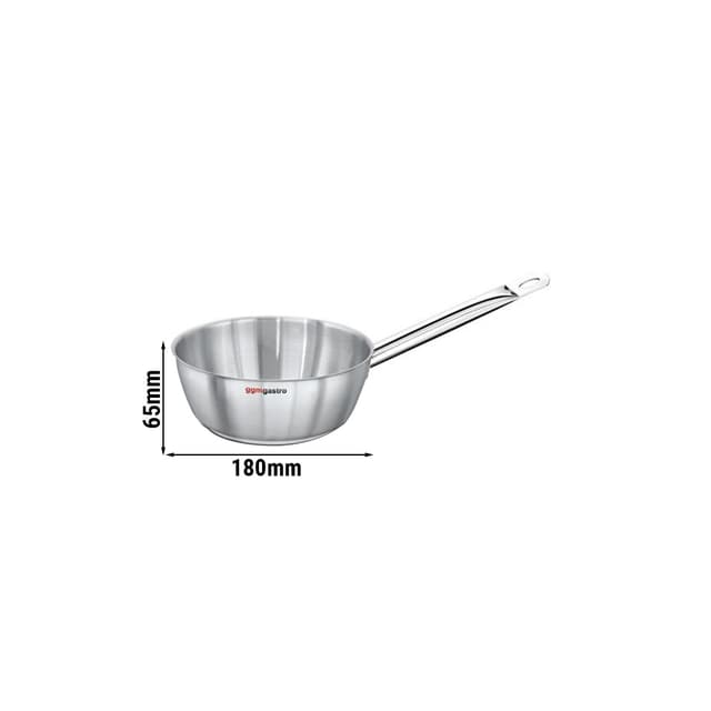 Stiel-Sauteuse - konische Form - Ø 180mm - Höhe: 65mm