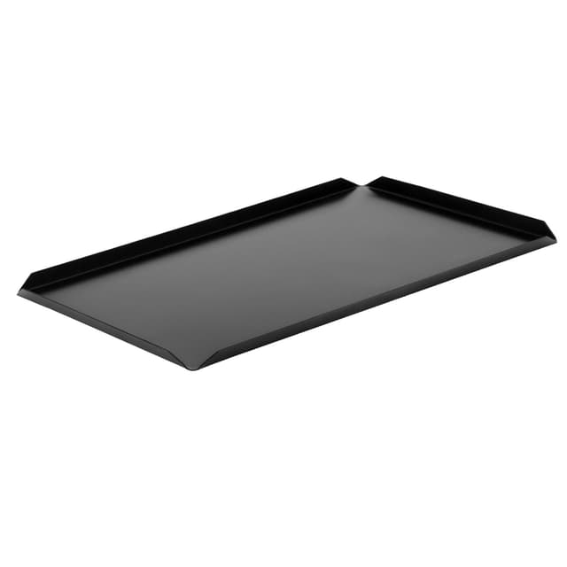 (5 Stück) Konditorei- & Präsentationsplatte aus Aluminium - 600x100x10mm - Schwarz