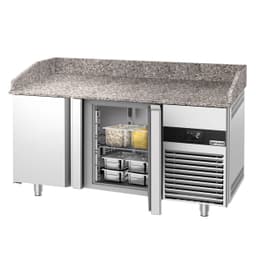 Pizzakühltisch PREMIUM - 1550x800mm - mit 2 Türen