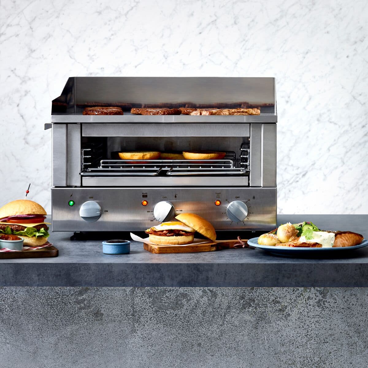 ROBAND | Griddle Toaster 500 - 3,3 kW - Grill & Salamander