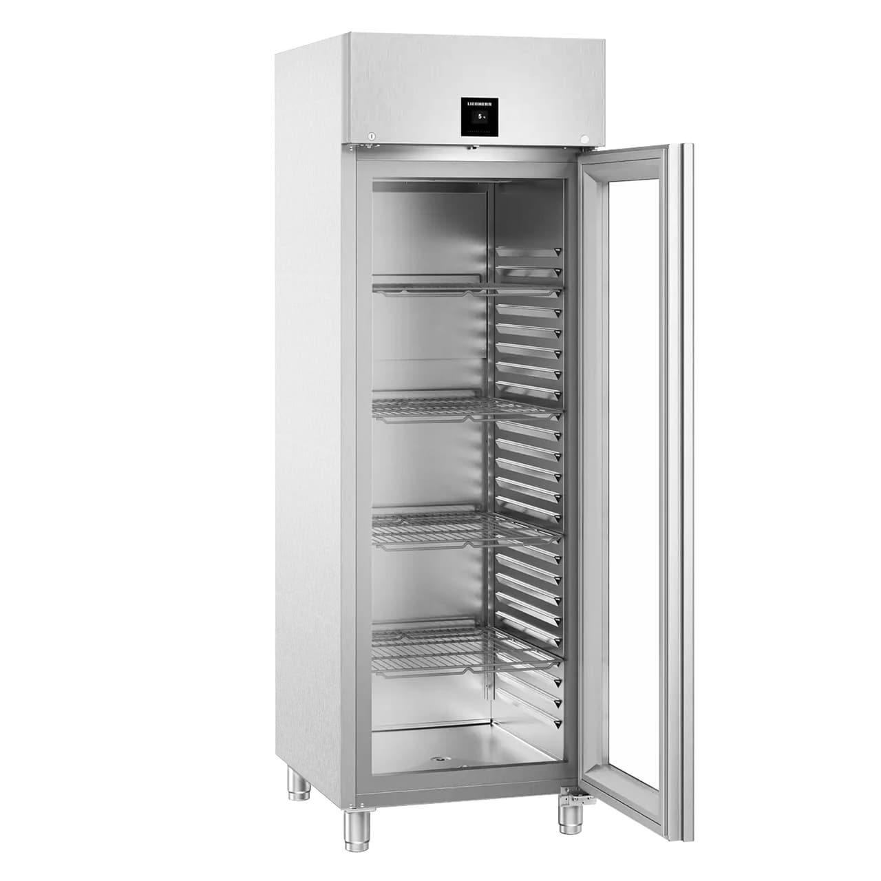 LIEBHERR | Kühlschrank Edelstahl PERFECTION - 486 Liter - GN 2/1 - Innen Edelstahl - mit 1 Glastür