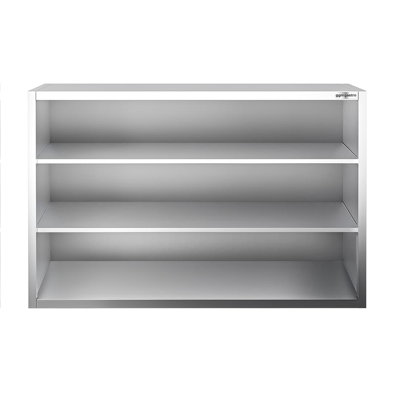 Edelstahl Wandhängeschrank PREMIUM - 1400x400mm - ohne Schiebetür - 1000mm hoch