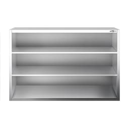 Edelstahl Wandhängeschrank PREMIUM - 1400x400mm - ohne Schiebetür - 1000mm hoch