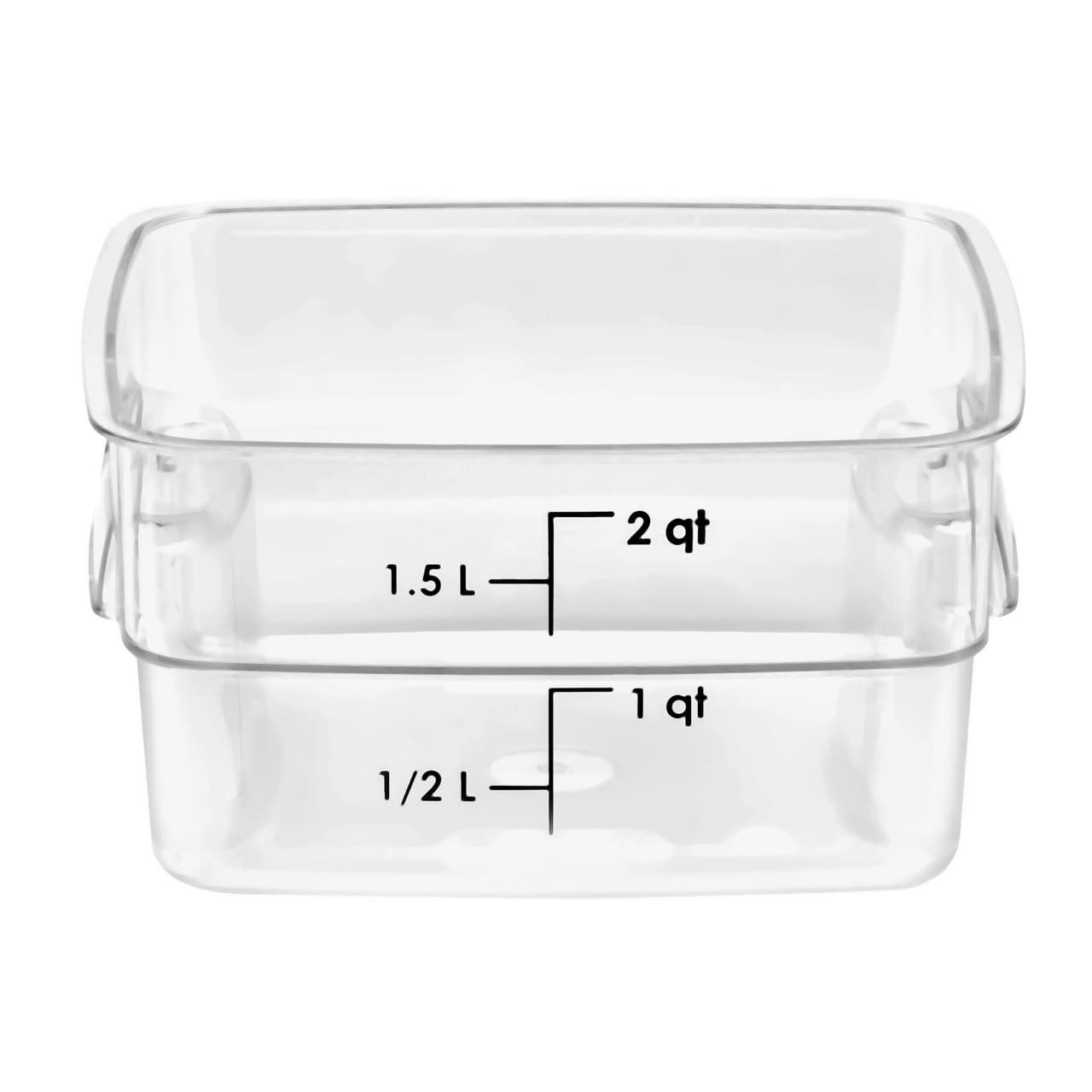 (6 Stück) CAMBRO | CAMWEAR® -  FreshPro Behälter - 1,9 Liter - Transparent