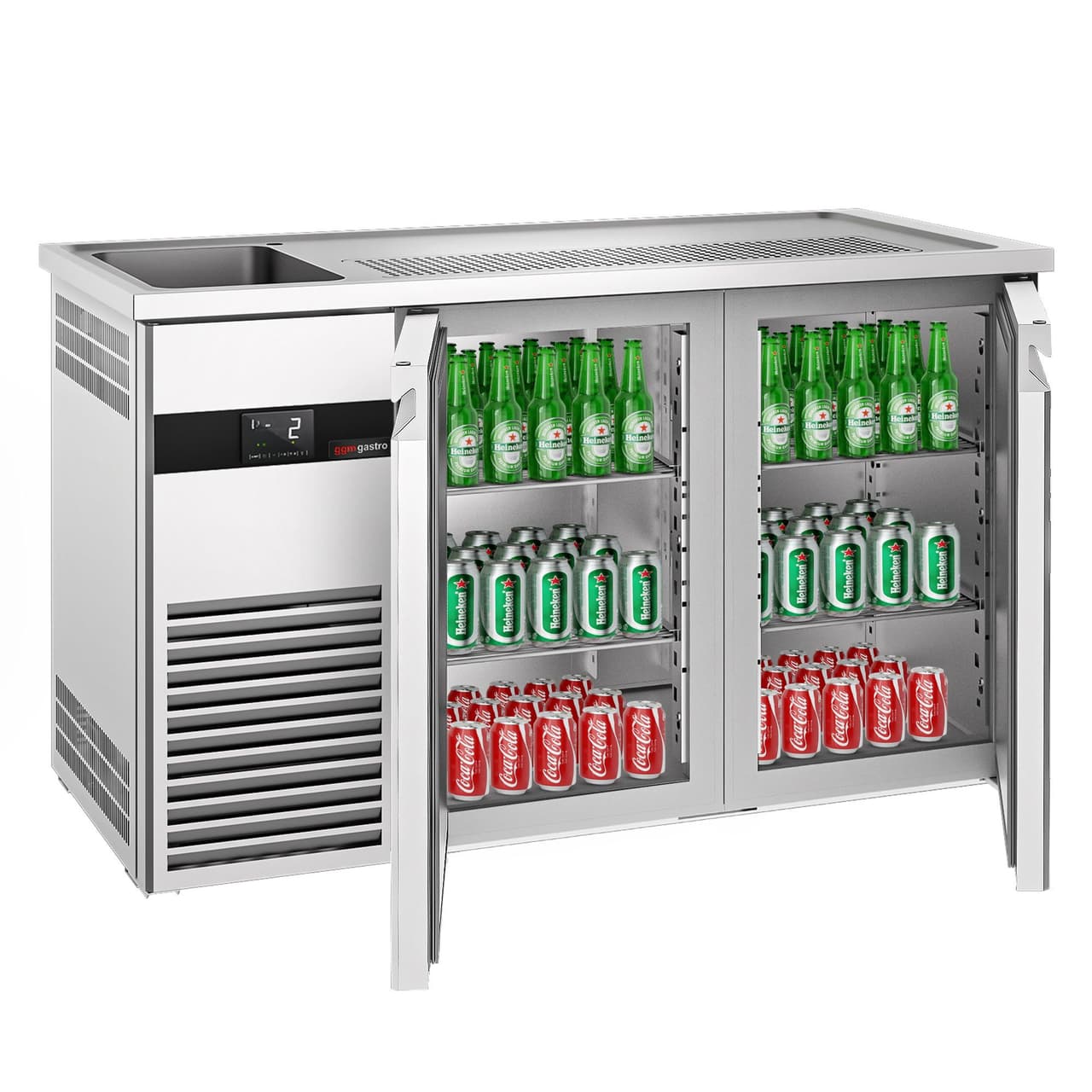 Biertheke PREMIUM - 1550x700mm - 2 Türen