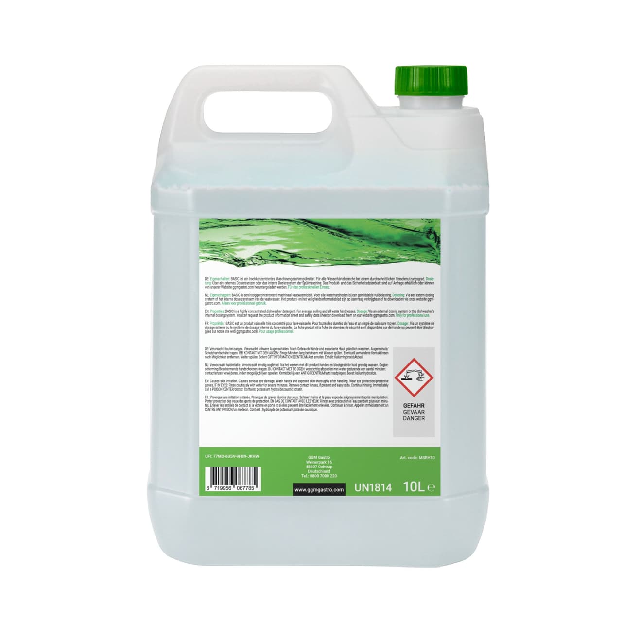 Maschinenspülreiniger BASIC (flüssig) - 10 Liter - Ökologisch & chlorfrei