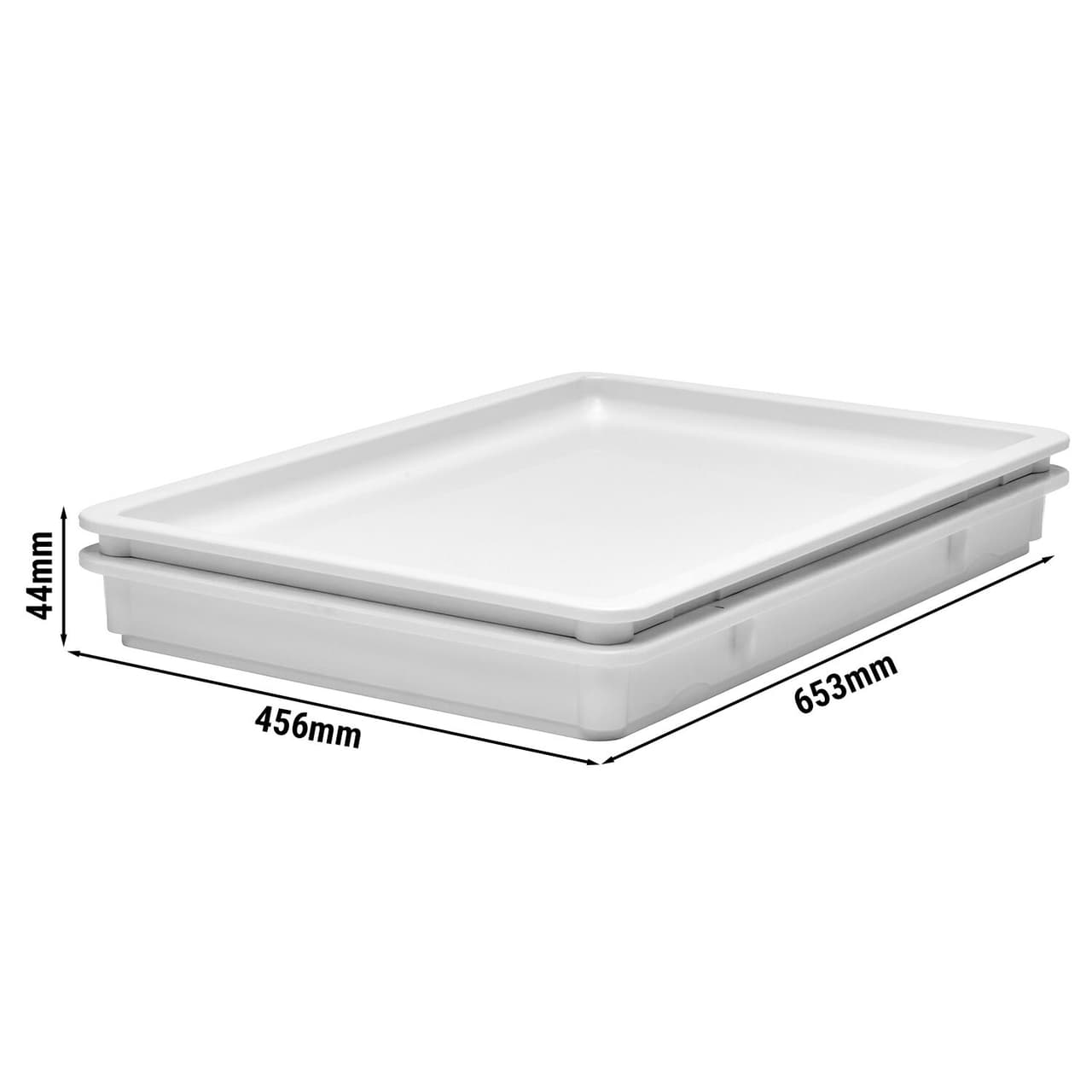 (6 Stück) CAMBRO | Deckel für Teigbehälter DB18263P148 - Weiß