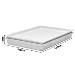 (6 Stück) CAMBRO | Deckel für Teigbehälter DB18263P148 - Weiß