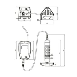 Elektrischer Dönerschneider  - Kapazität: 80 kg/ Tag - inkl. Netzteil