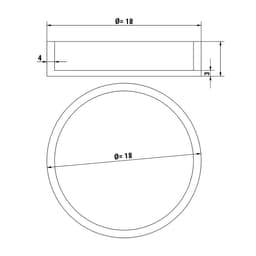 Platten für Tartlet Maschine TMNP - Tartlet-Form: Rund - Ø 80mm