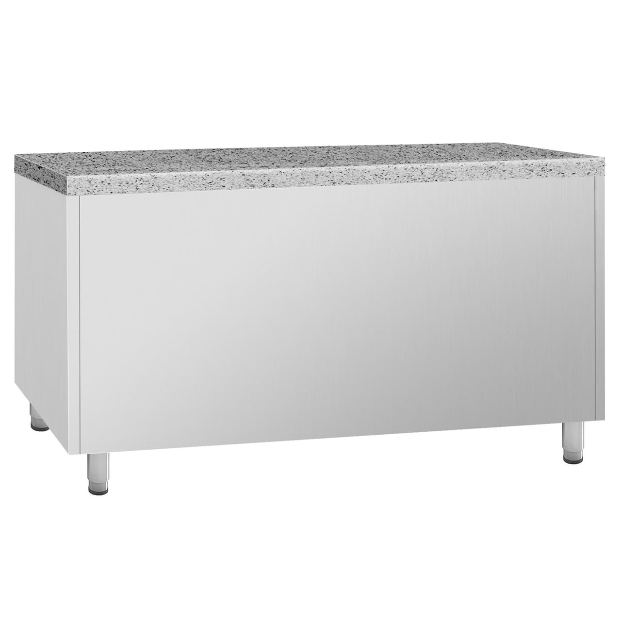 Bäckereitiefkühltisch Premium PLUS - 1618x800mm - mit 2 Türen & Granitarbeitsplatte