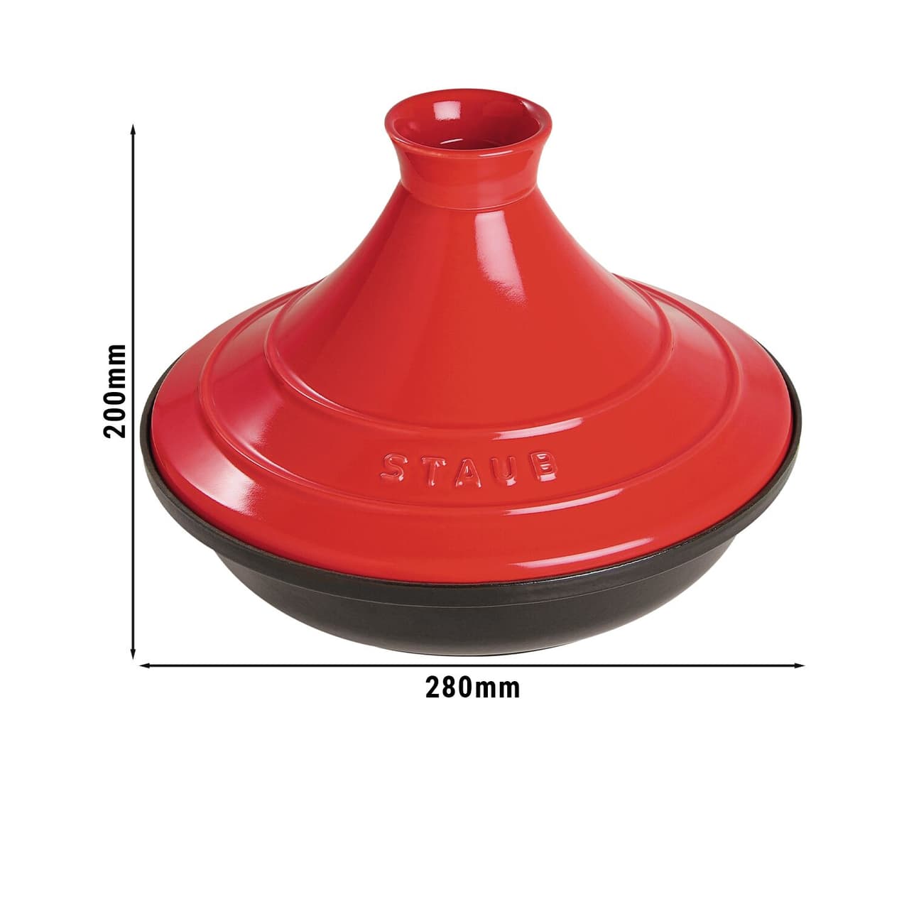 STAUB | SPECIALITIES - Tajine - Ø 280mm - Gusseisen - Kirsch-Rot