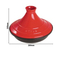 STAUB | SPECIALITIES - Tajine - Ø 280mm - Gusseisen - Kirsch-Rot