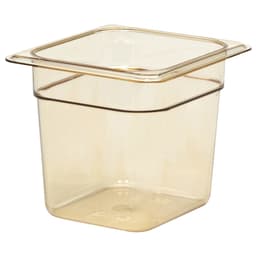 (6 Stück) CAMBRO | H-PAN™ -  Hitzebeständige GN 1/6 Behälter - Bernstein - Tiefe: 150mm