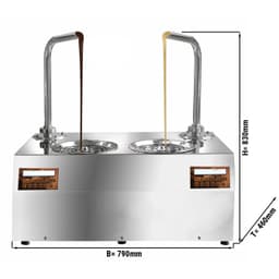 Schokoladen-Dispenser - mit 2 Auslaufhähnen