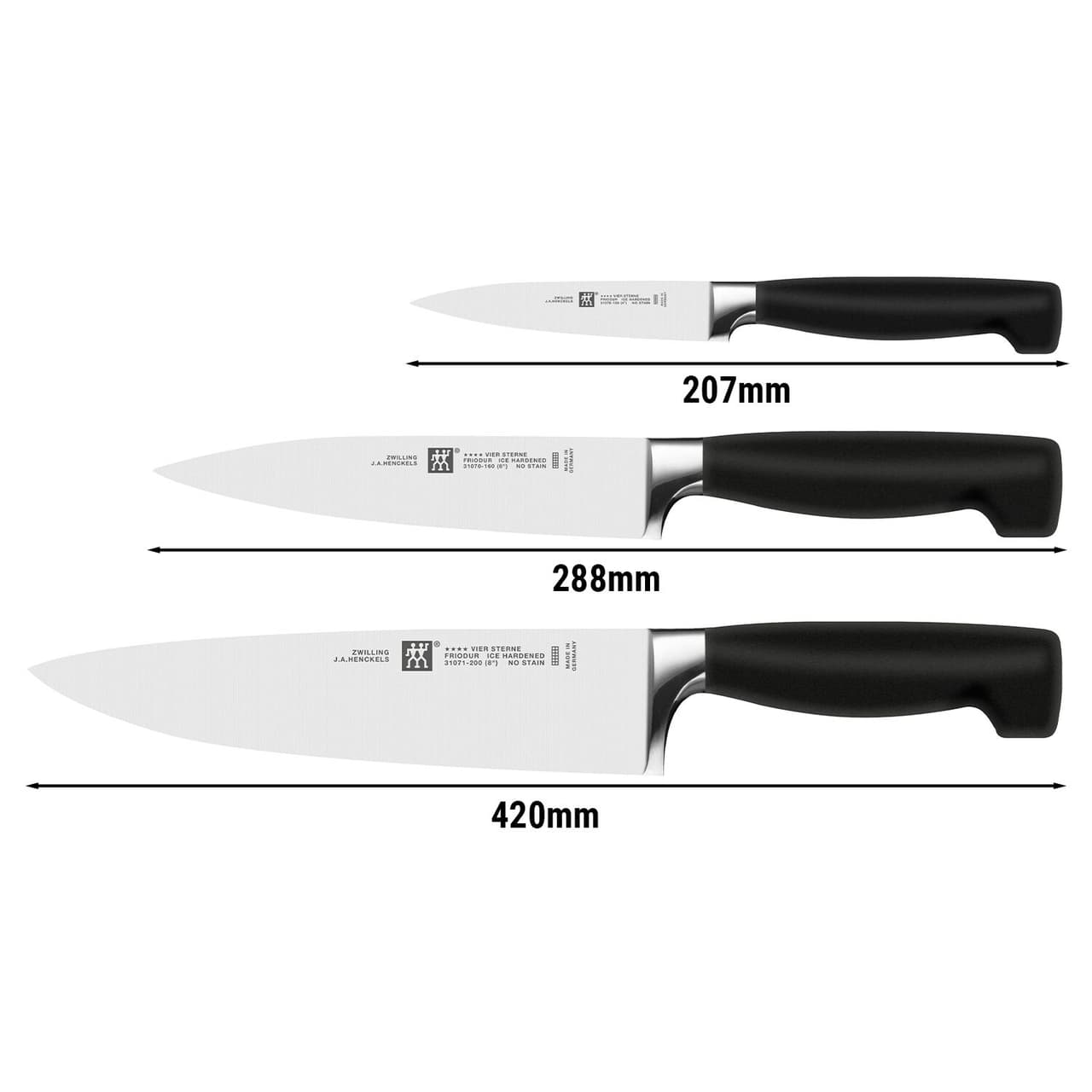 ZWILLING | VIER STERNE - Messerset - 3-tlg