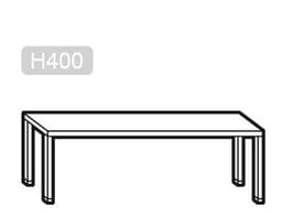 Aufsatzbord PREMIUM - 800x370mm - mit 1 Etage - Höhe: 415mm