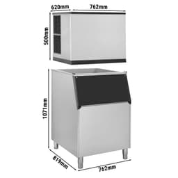 Eiswürfelbereiter - Würfel - 212 kg /24 h - inkl. Eisvorratsbehälter