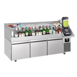 Bar- & Getränkekühltisch - 1600x600mm - 235 Liter - mit 3 Schubladen & Ablagen