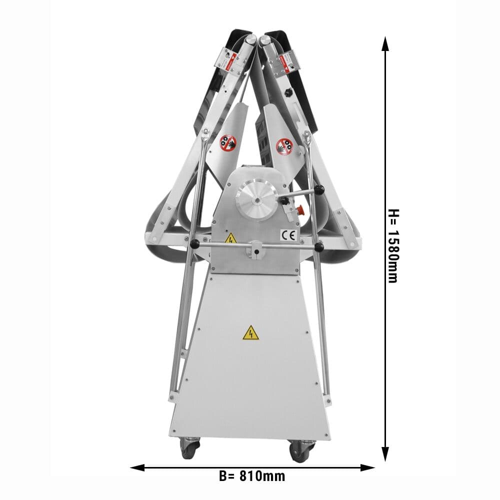 Bäckerei-Teigausrollmaschine - Standgerät - 750 Watt - 2400 mm Förderband