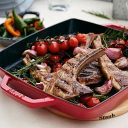 STAUB | GRILL PANS - Grillpfanne - 280x280mm - Gusseisen - Kirsch-Rot