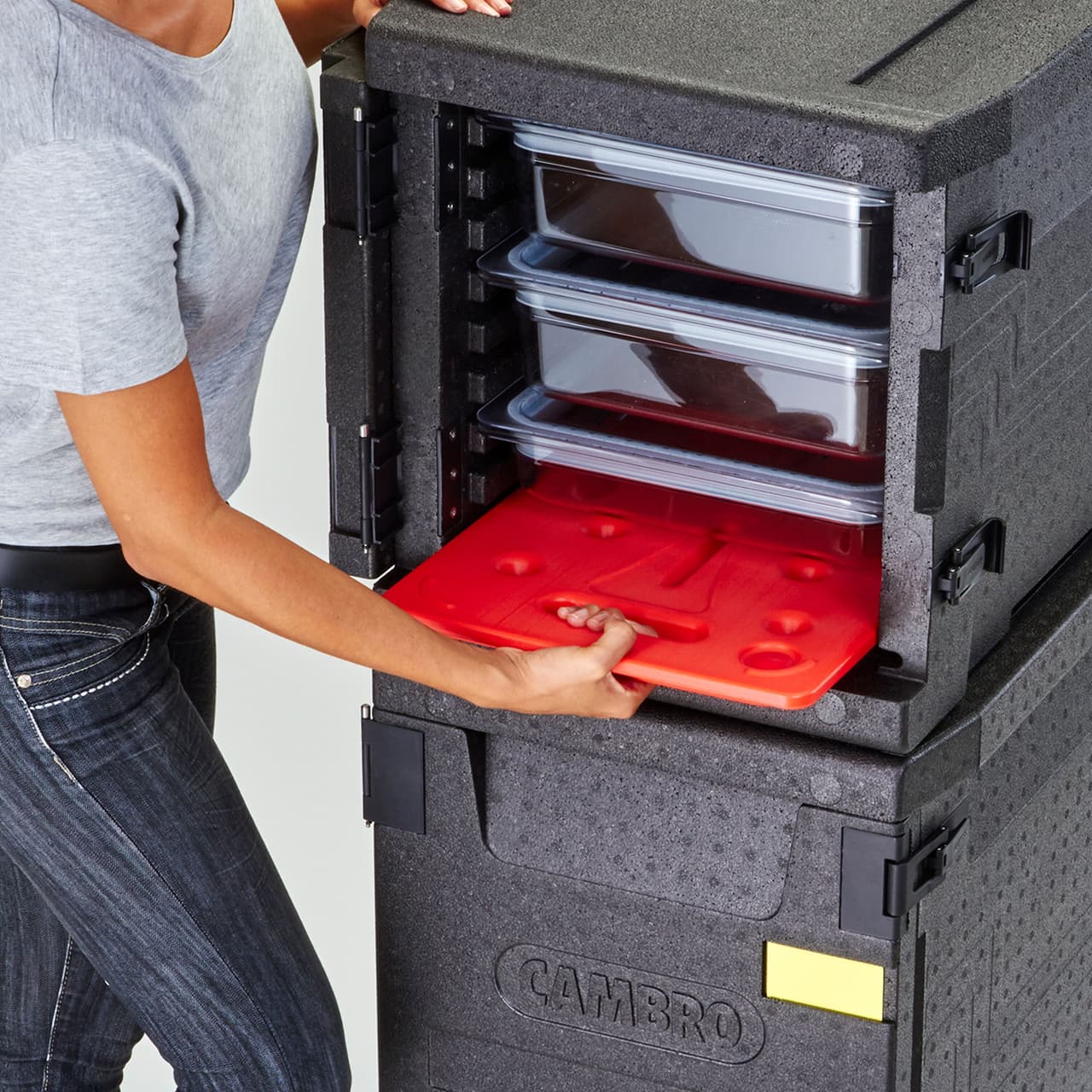 CAMBRO | CAMWARMER - Wärmeplatte passend für alle CAM GOBOXEN® GN 1/1 - Rot