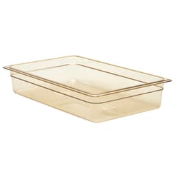 (6 Stück) CAMBRO | H-PAN™ -  Hitzebeständige GN 1/1 Behälter - Bernstein - Tiefe: 100mm