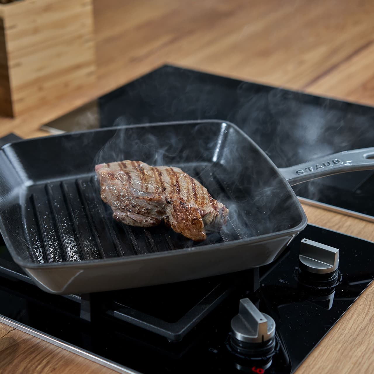 STAUB | GRILL PANS - American Grill - 260x260mm - Gusseisen - Graphit-Grau