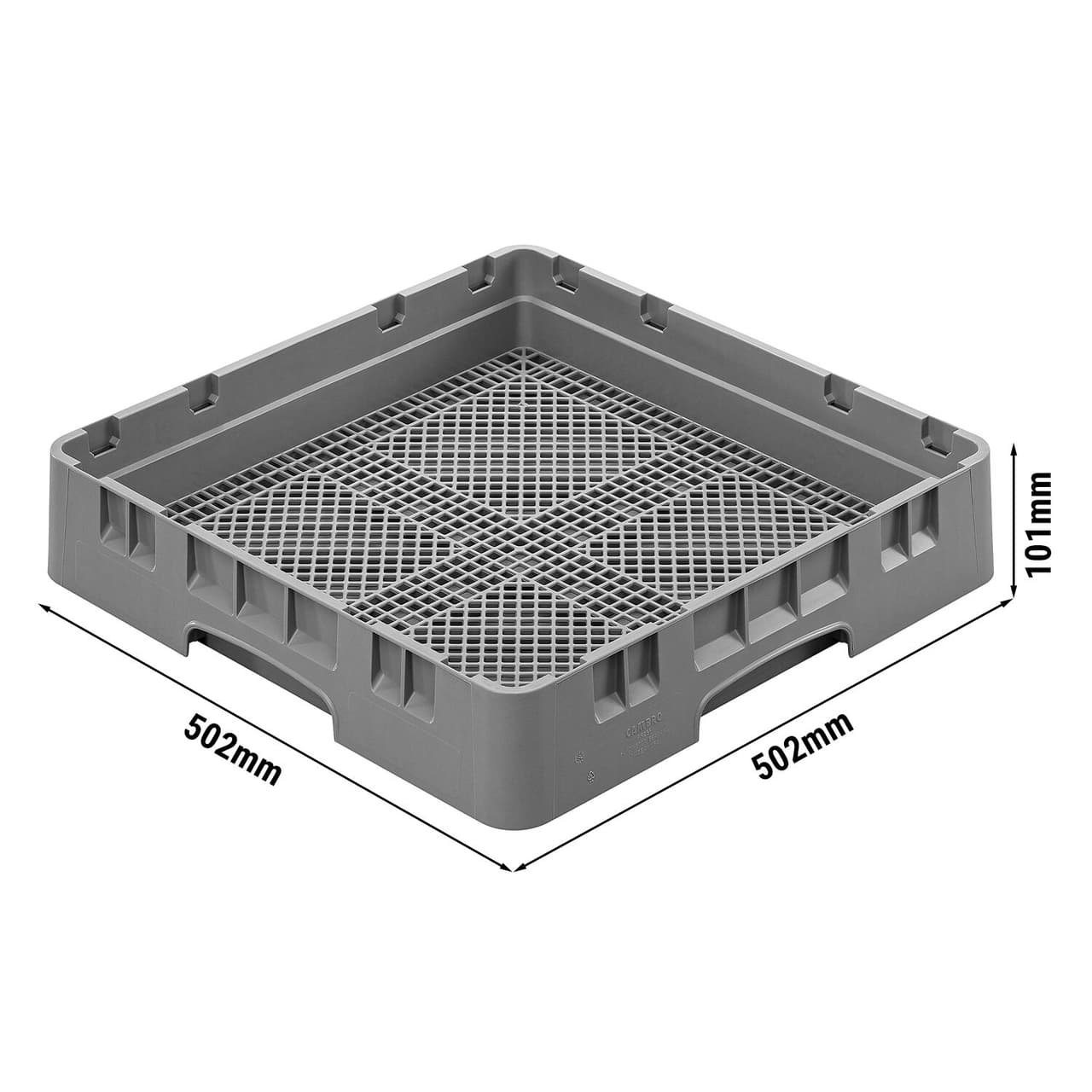 CAMBRO | CAMRACK® - Besteckspülkorb 1/1 - 500x500mm - Grau