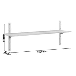 Wandborde ECO - 1800x300mm - mit 1 Etage