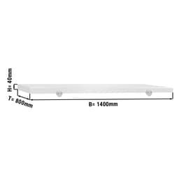 Schneideplatte für Arbeitstisch - 1400x800mm - Weiß