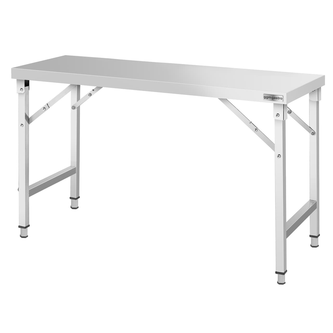 Edelstahl Arbeitstisch - klappbar - 1500x600mm