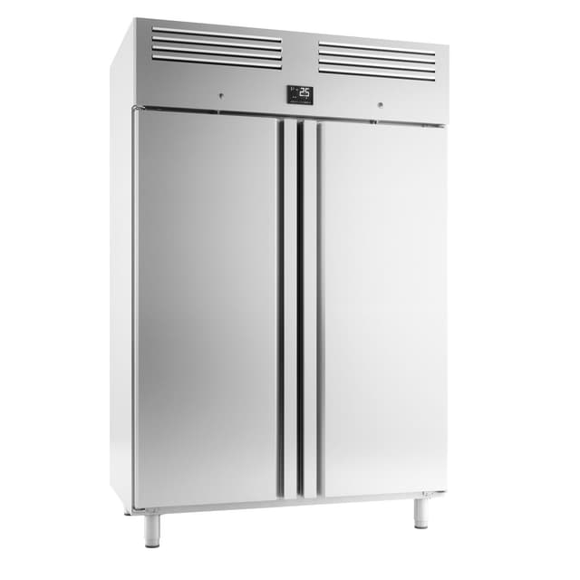 Bäckerei-Tiefkühlschrank Edelstahl Premium PLUS - EN 60x40 - 1240 Liter - mit 2 Türen