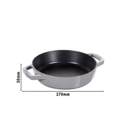 STAUB | PANS - Bratpfanne mit 2 Griffen - Ø 200mm - Gusseisen - Graphit-Grau