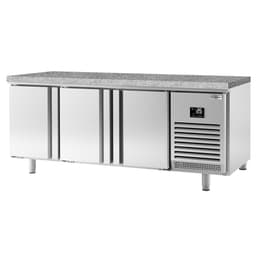 Bäckereikühltisch Premium PLUS - 2185x800mm - mit Durchreiche & Granitarbeitsplatte