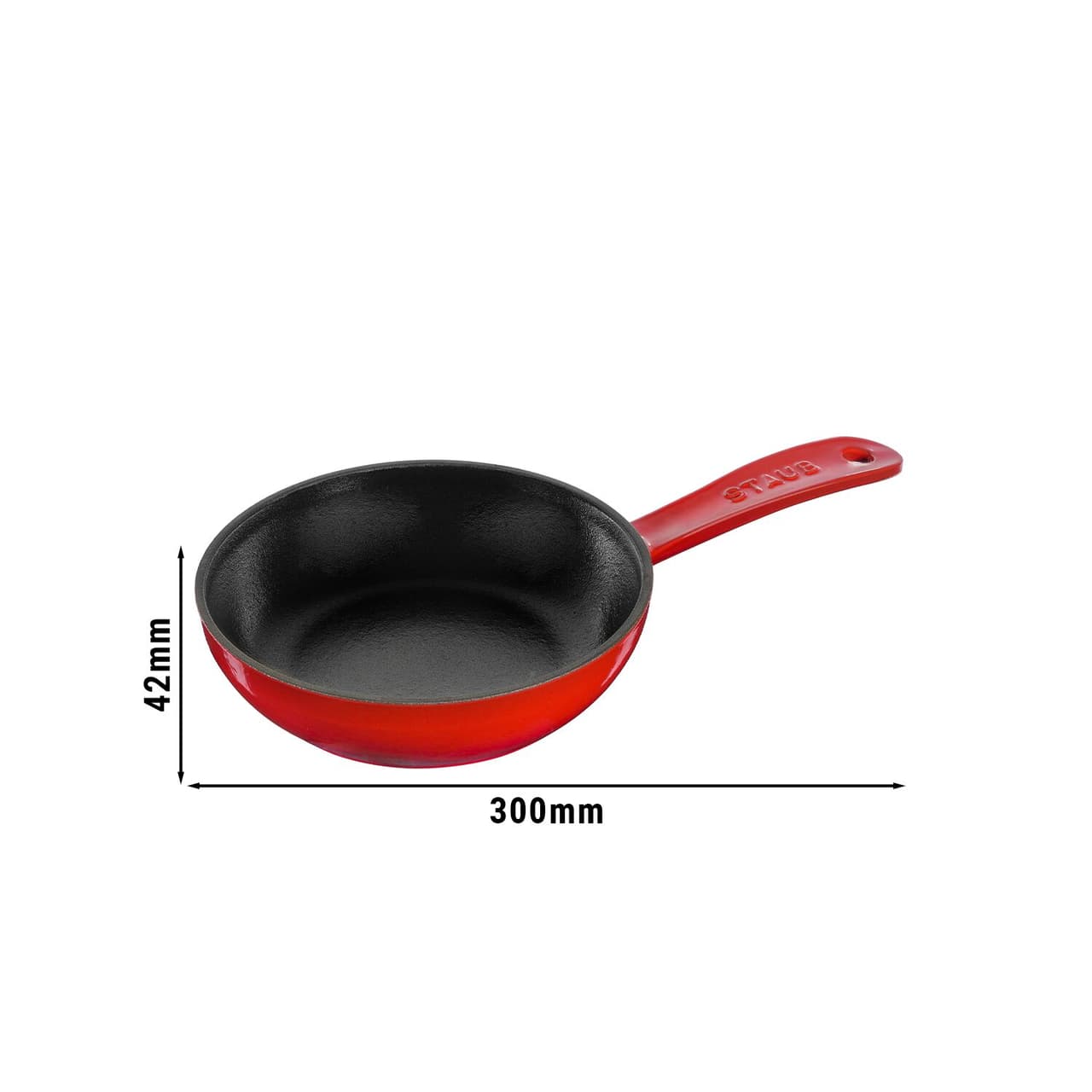 STAUB | PANS - Bratpfanne - Ø 160mm - Gusseisen - Kirsch-Rot | rund