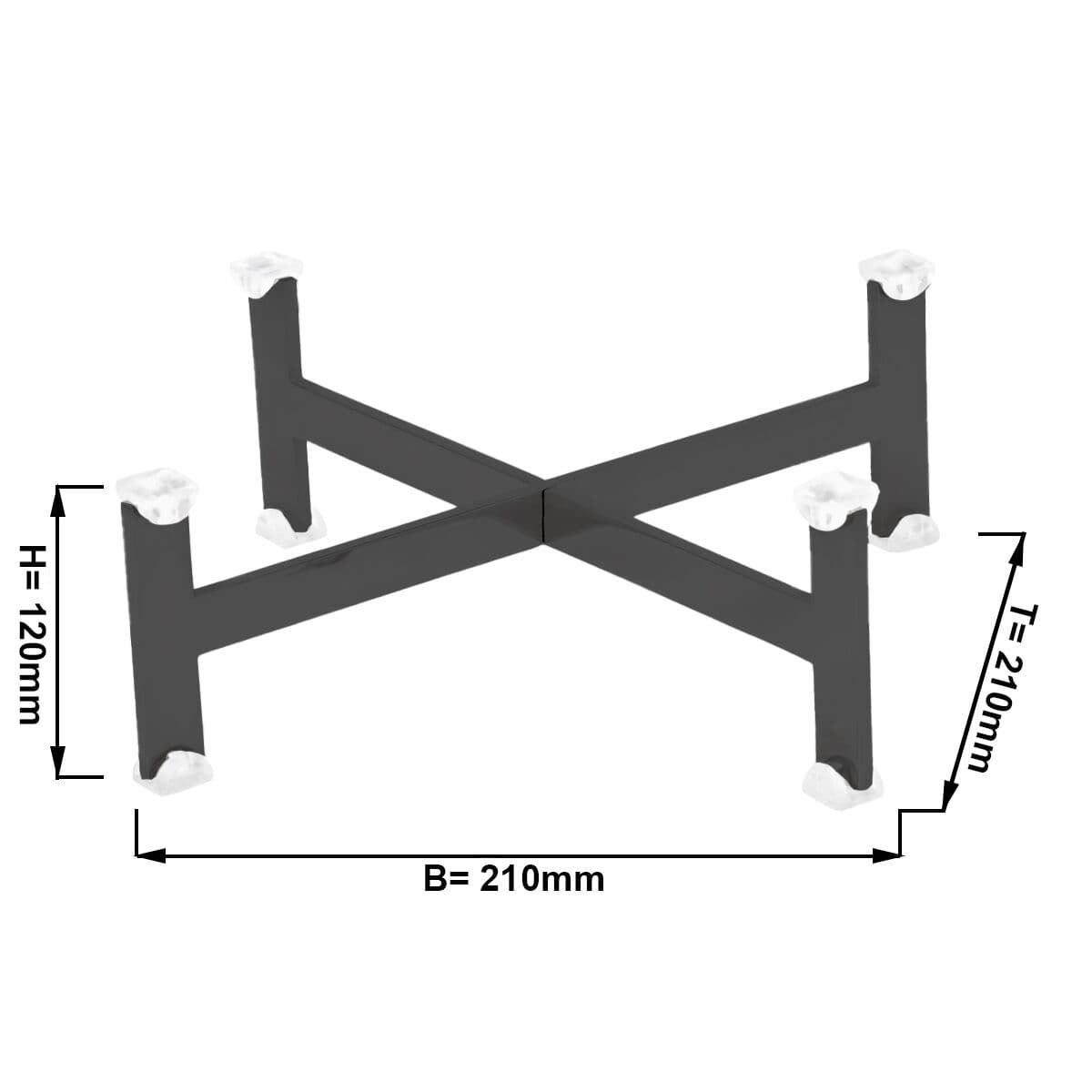 Buffetständer - Höhe: 120mm - Schwarz