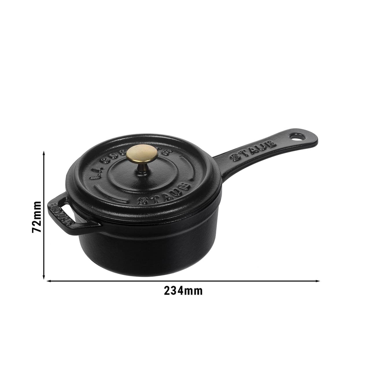 STAUB | SPECIALITIES - Mini Stieltopf - Ø 100mm - Gusseisen - Schwarz