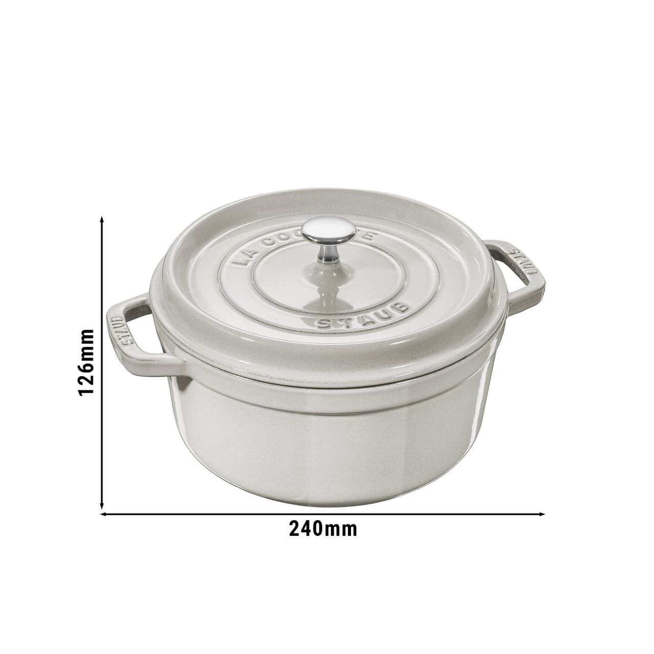 STAUB | LA COCOTTE - Cocotte - Ø 180mm - Gusseisen - Weisser Trüffel