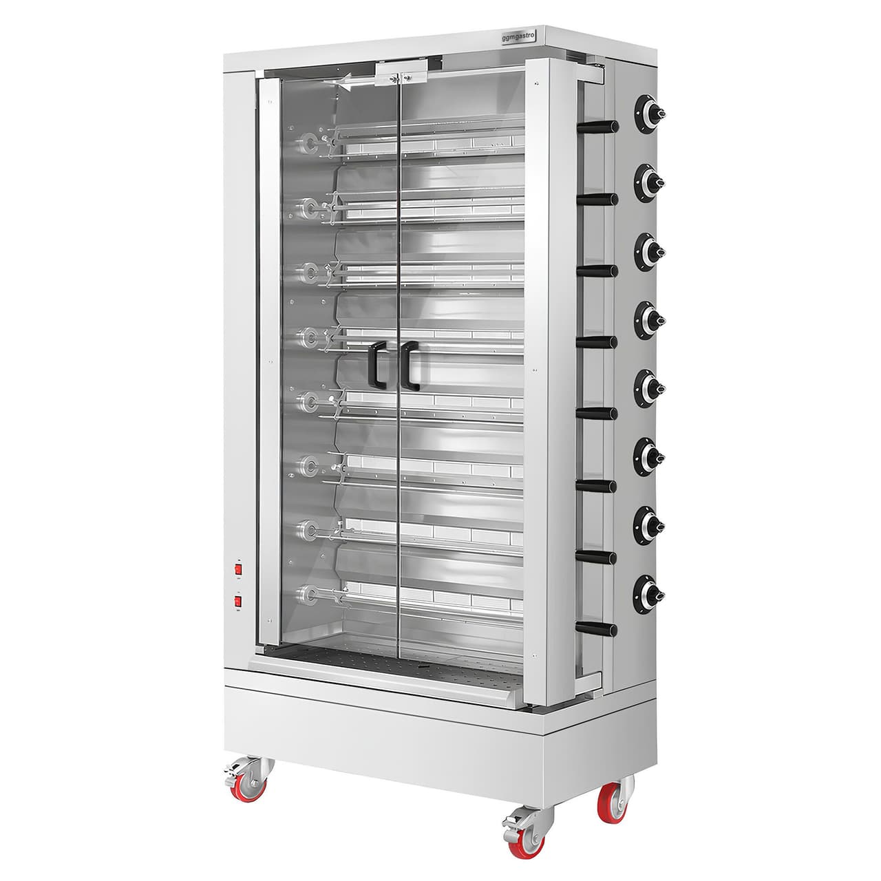 Gas Hähnchengrill - 51,73kW -  mit 8 Spießen für bis zu 48 Hähnchen